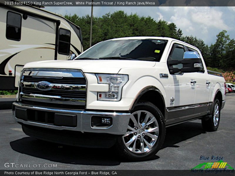 White Platinum Tricoat / King Ranch Java/Mesa 2015 Ford F150 King Ranch SuperCrew