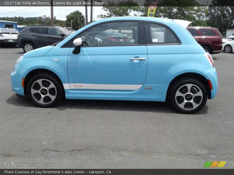  2017 500e All Electric Celeste Blu (Light Blue)