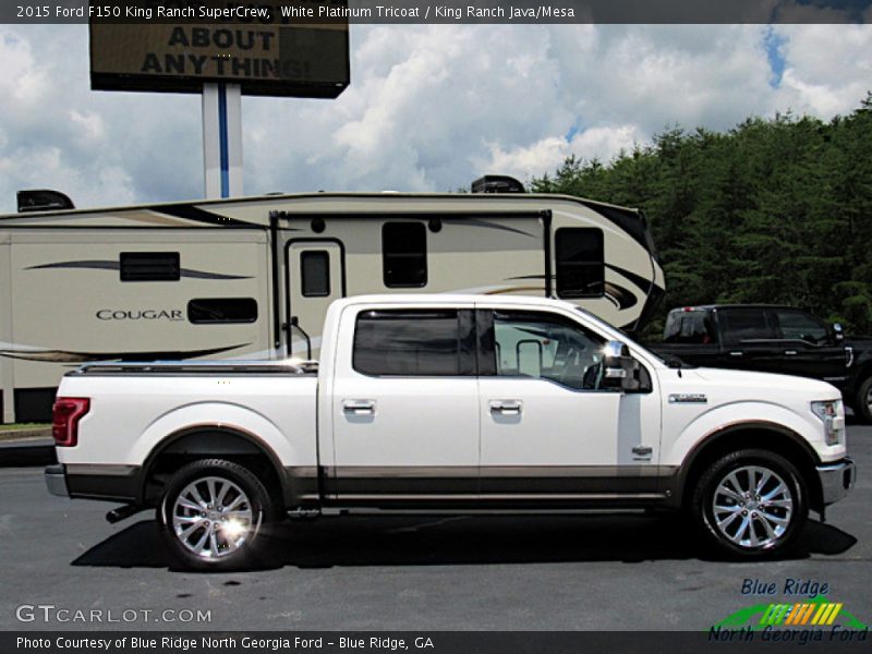 White Platinum Tricoat / King Ranch Java/Mesa 2015 Ford F150 King Ranch SuperCrew