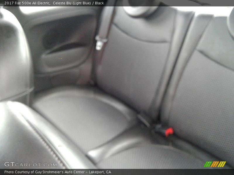 Celeste Blu (Light Blue) / Black 2017 Fiat 500e All Electric