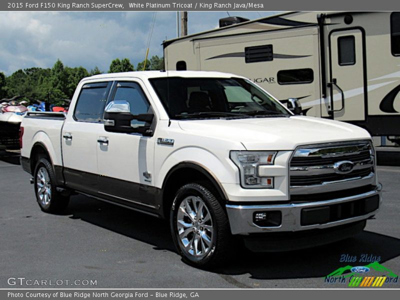 White Platinum Tricoat / King Ranch Java/Mesa 2015 Ford F150 King Ranch SuperCrew