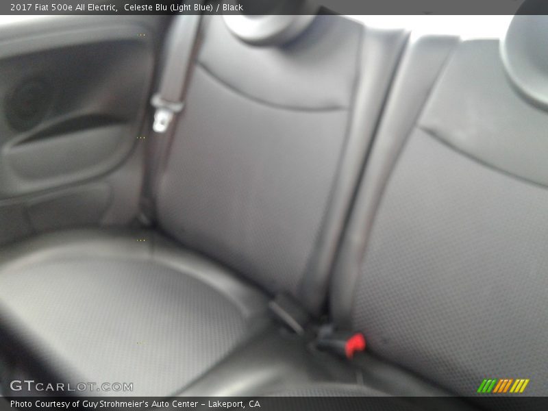 Celeste Blu (Light Blue) / Black 2017 Fiat 500e All Electric