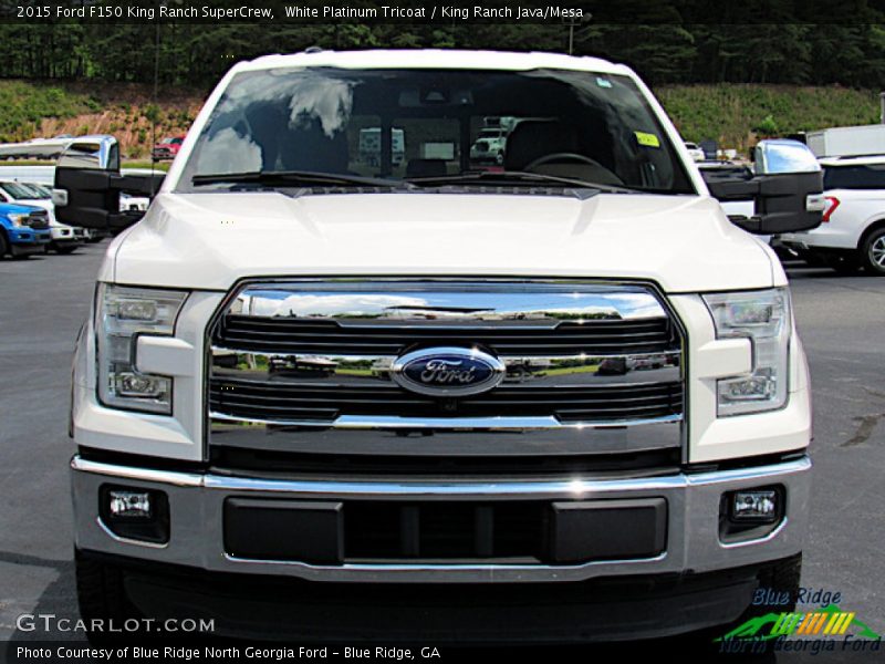 White Platinum Tricoat / King Ranch Java/Mesa 2015 Ford F150 King Ranch SuperCrew