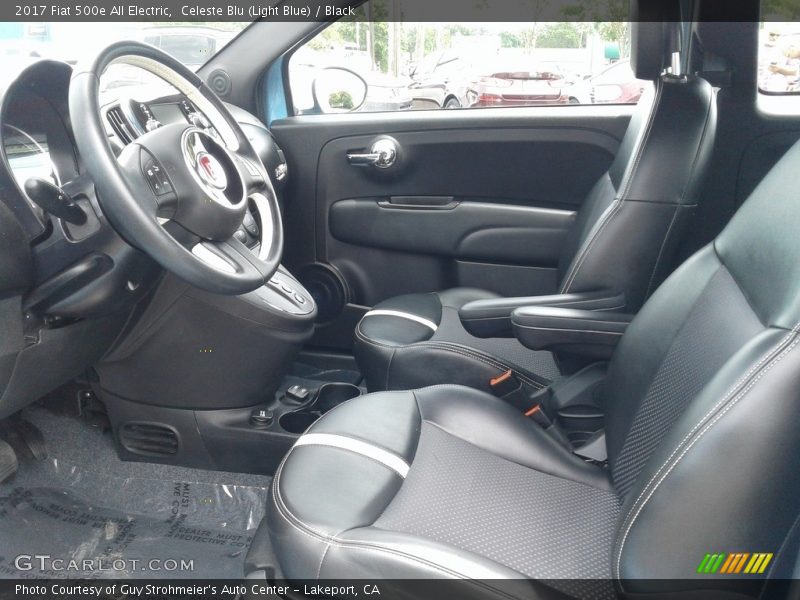 Front Seat of 2017 500e All Electric
