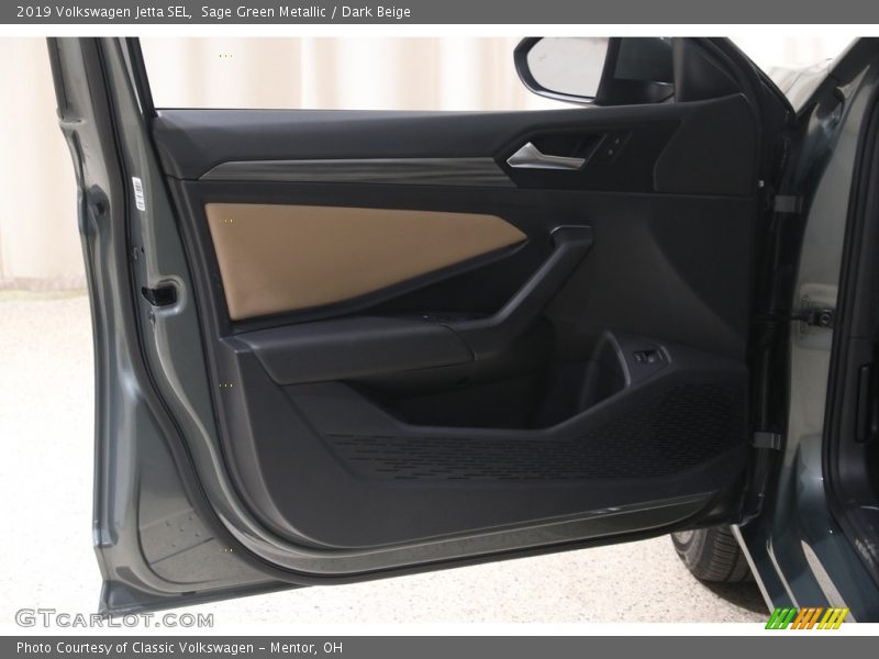 Sage Green Metallic / Dark Beige 2019 Volkswagen Jetta SEL
