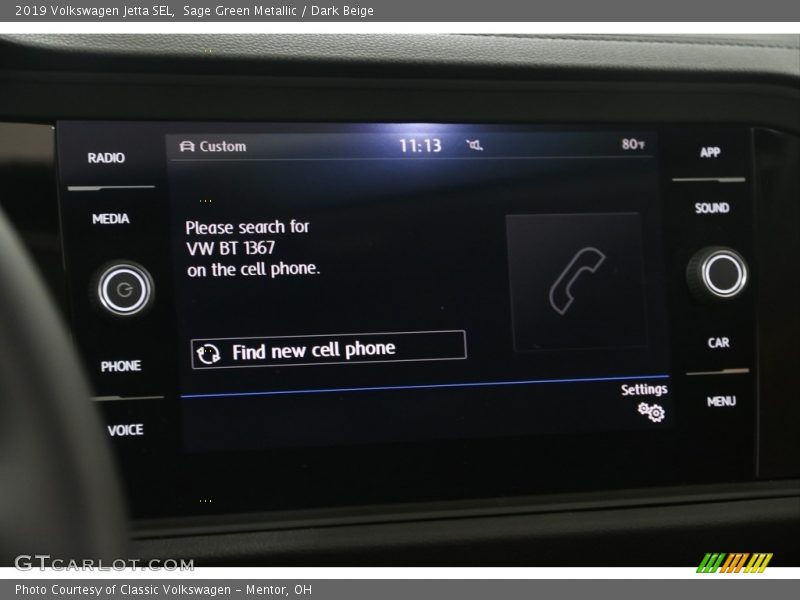 Sage Green Metallic / Dark Beige 2019 Volkswagen Jetta SEL