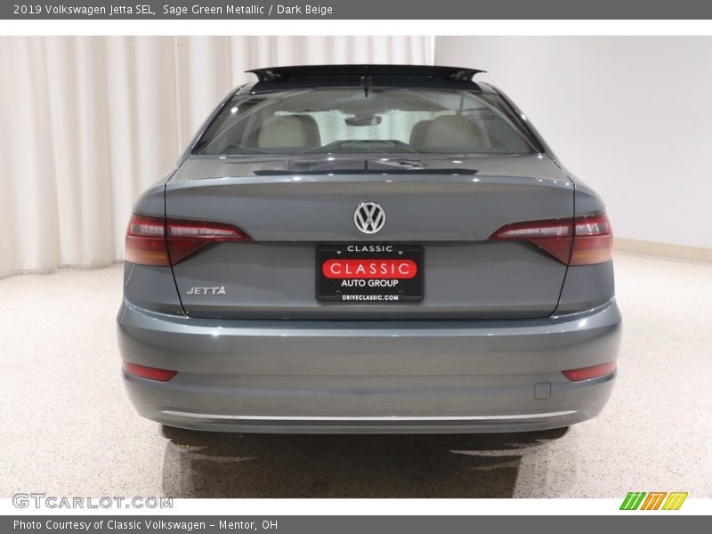 Sage Green Metallic / Dark Beige 2019 Volkswagen Jetta SEL