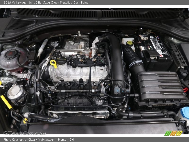Sage Green Metallic / Dark Beige 2019 Volkswagen Jetta SEL