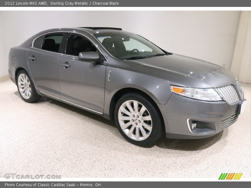 Sterling Gray Metallic / Charcoal Black 2012 Lincoln MKS AWD