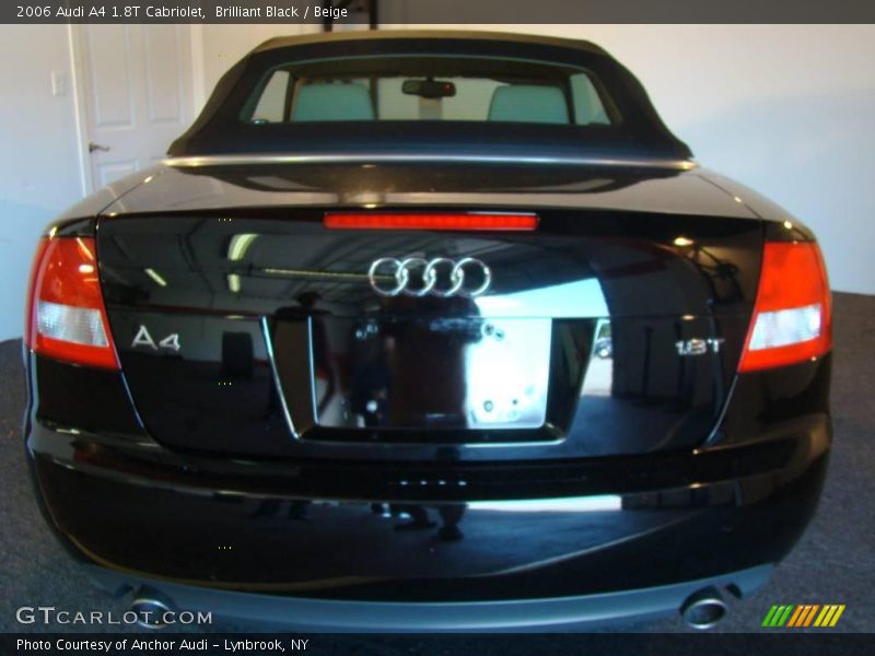 Brilliant Black / Beige 2006 Audi A4 1.8T Cabriolet