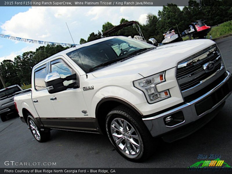 White Platinum Tricoat / King Ranch Java/Mesa 2015 Ford F150 King Ranch SuperCrew