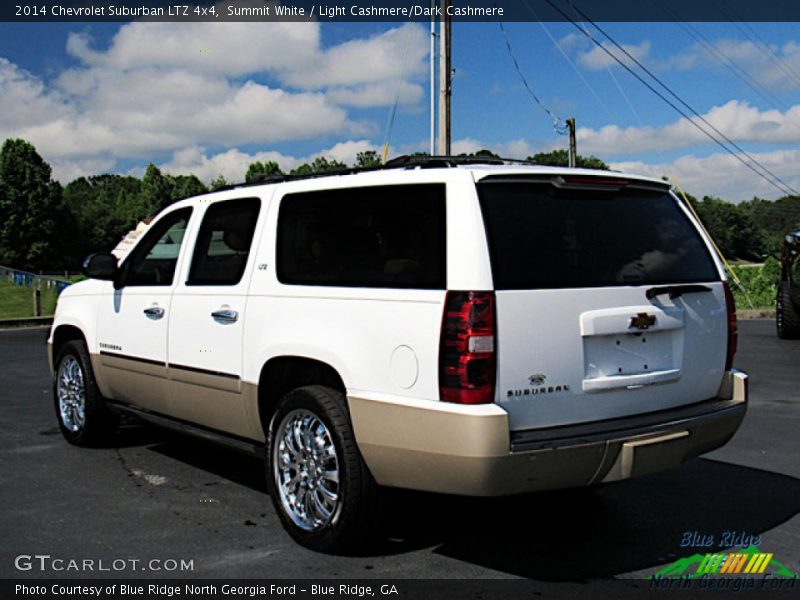 Summit White / Light Cashmere/Dark Cashmere 2014 Chevrolet Suburban LTZ 4x4