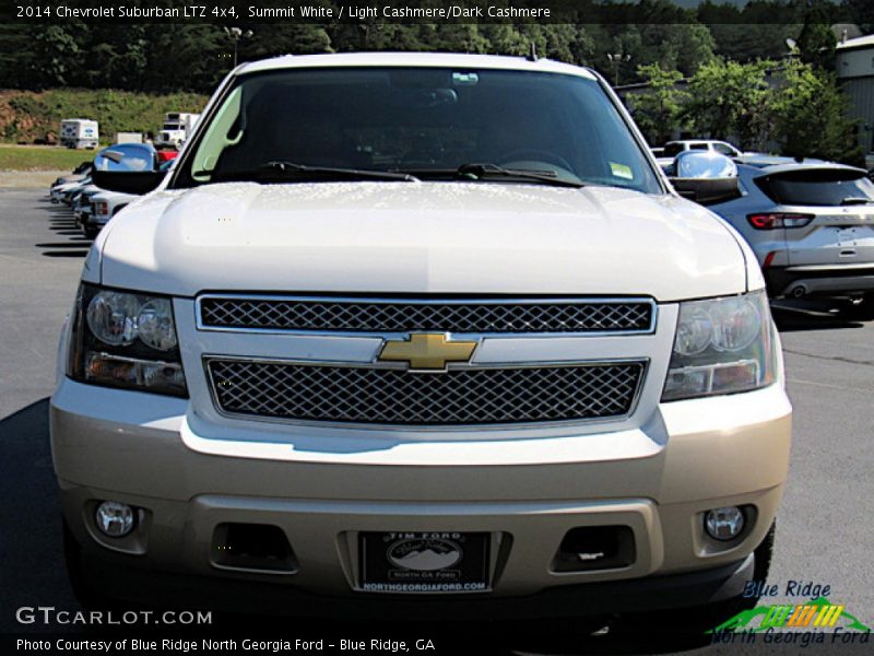 Summit White / Light Cashmere/Dark Cashmere 2014 Chevrolet Suburban LTZ 4x4