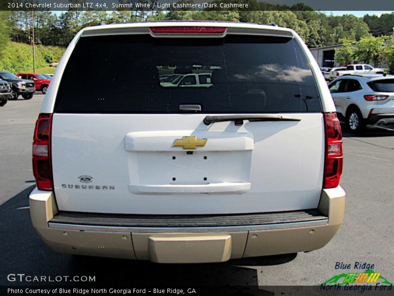 Summit White / Light Cashmere/Dark Cashmere 2014 Chevrolet Suburban LTZ 4x4