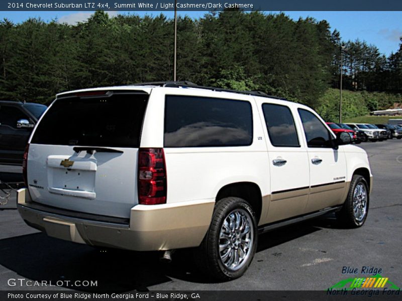 Summit White / Light Cashmere/Dark Cashmere 2014 Chevrolet Suburban LTZ 4x4