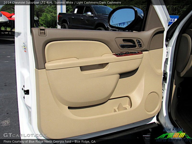Summit White / Light Cashmere/Dark Cashmere 2014 Chevrolet Suburban LTZ 4x4