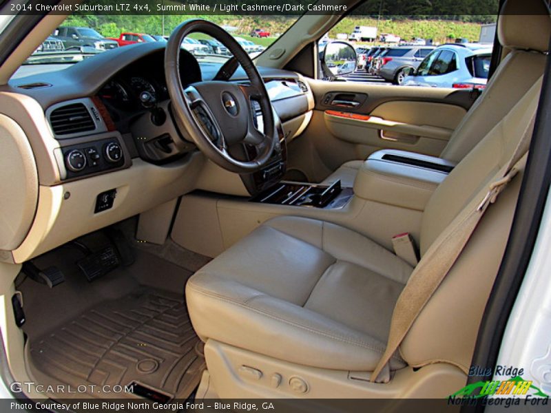 Summit White / Light Cashmere/Dark Cashmere 2014 Chevrolet Suburban LTZ 4x4