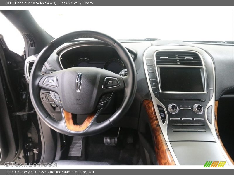 Dashboard of 2016 MKX Select AWD