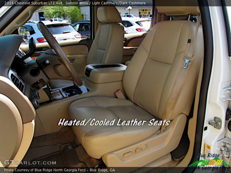 Summit White / Light Cashmere/Dark Cashmere 2014 Chevrolet Suburban LTZ 4x4