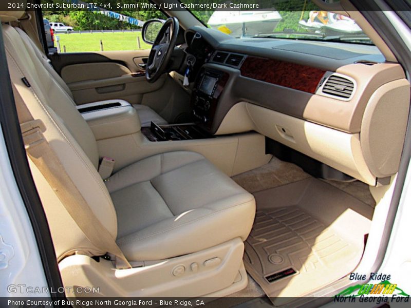 Summit White / Light Cashmere/Dark Cashmere 2014 Chevrolet Suburban LTZ 4x4