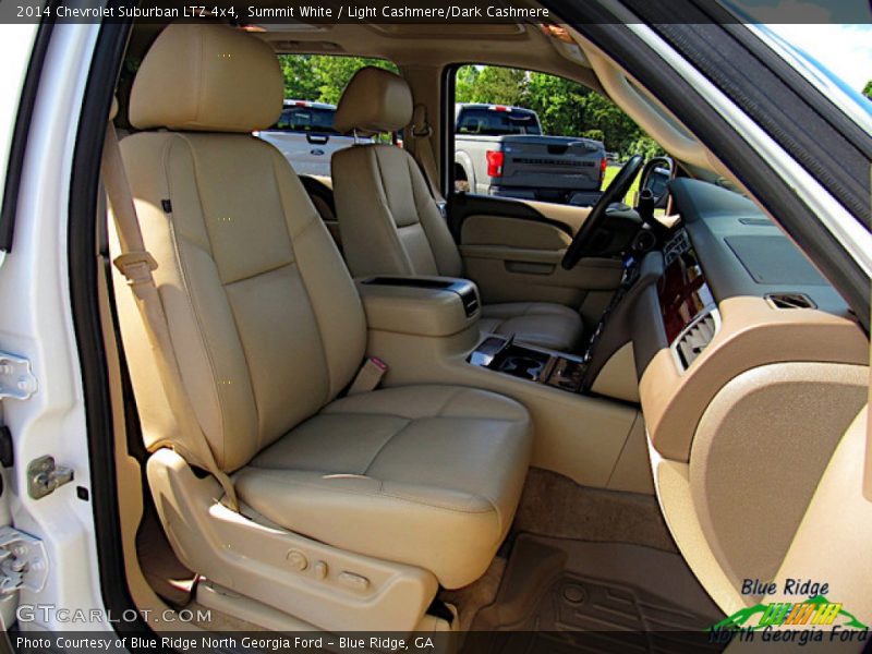 Summit White / Light Cashmere/Dark Cashmere 2014 Chevrolet Suburban LTZ 4x4