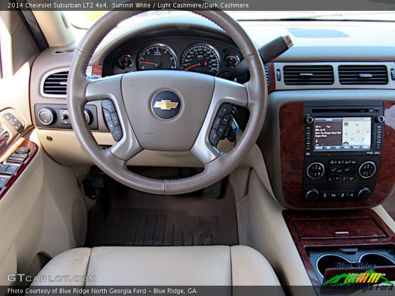 Summit White / Light Cashmere/Dark Cashmere 2014 Chevrolet Suburban LTZ 4x4