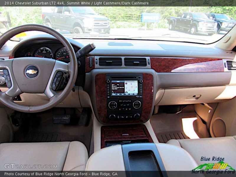 Summit White / Light Cashmere/Dark Cashmere 2014 Chevrolet Suburban LTZ 4x4