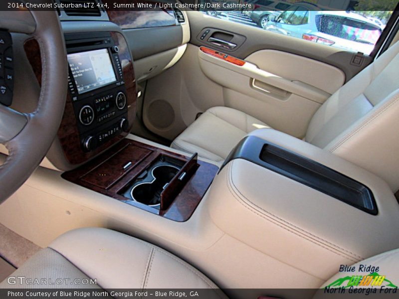 Summit White / Light Cashmere/Dark Cashmere 2014 Chevrolet Suburban LTZ 4x4