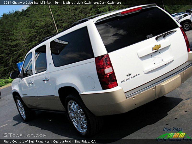 Summit White / Light Cashmere/Dark Cashmere 2014 Chevrolet Suburban LTZ 4x4