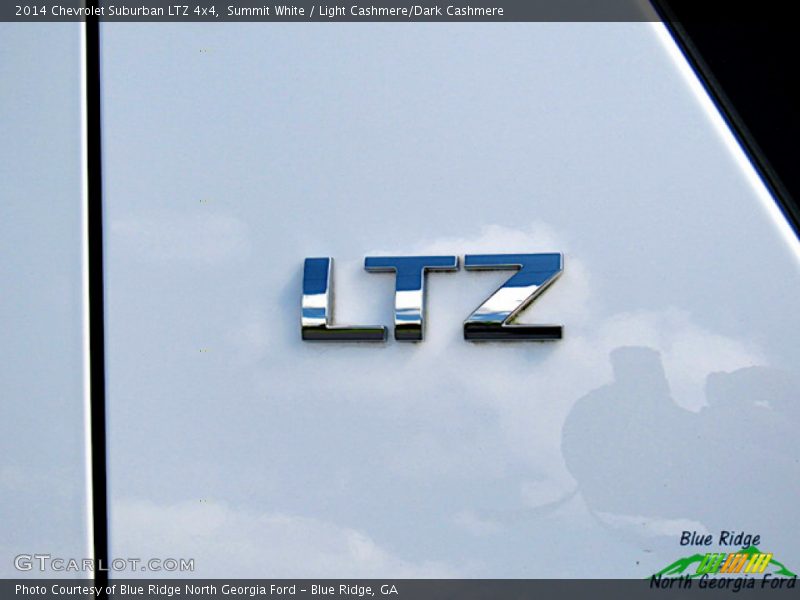 Summit White / Light Cashmere/Dark Cashmere 2014 Chevrolet Suburban LTZ 4x4