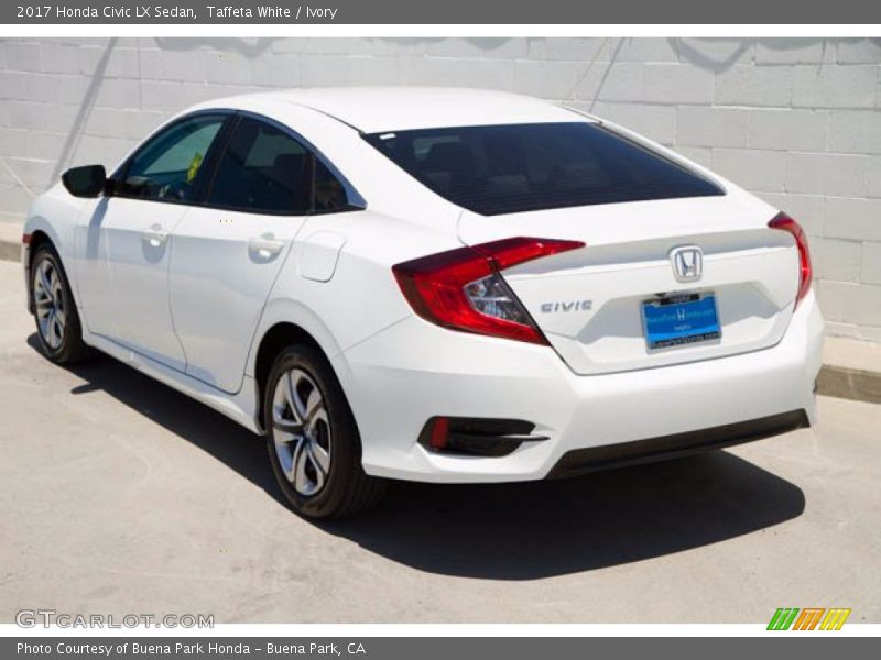 Taffeta White / Ivory 2017 Honda Civic LX Sedan