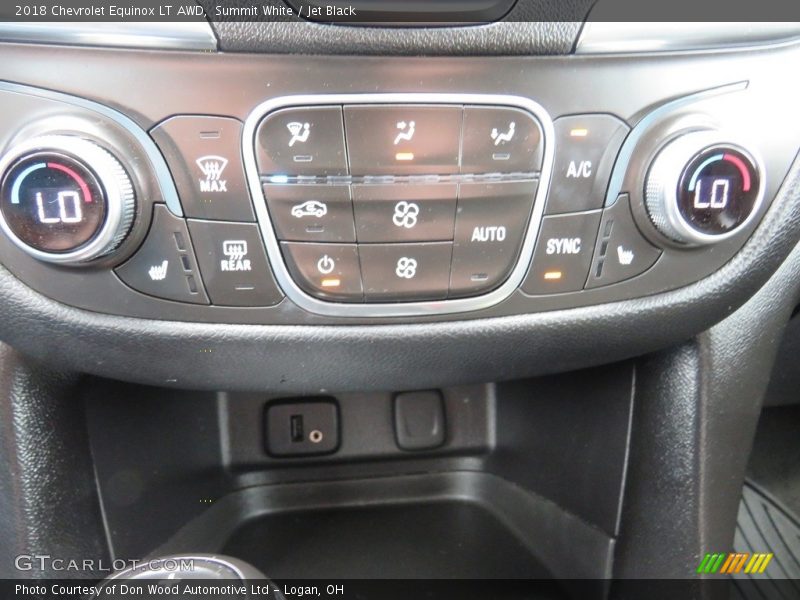 Summit White / Jet Black 2018 Chevrolet Equinox LT AWD