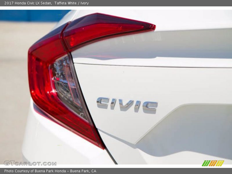 Taffeta White / Ivory 2017 Honda Civic LX Sedan