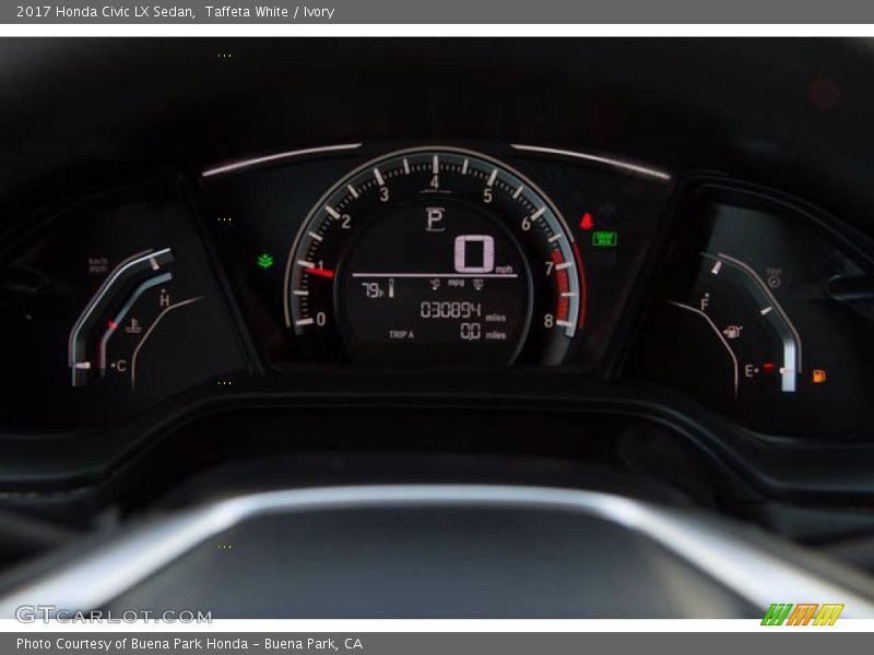 Taffeta White / Ivory 2017 Honda Civic LX Sedan