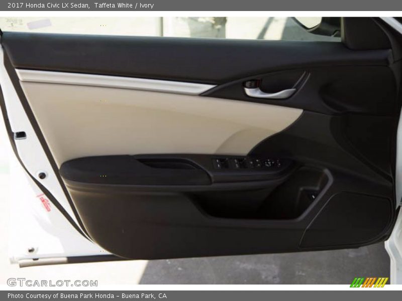 Taffeta White / Ivory 2017 Honda Civic LX Sedan