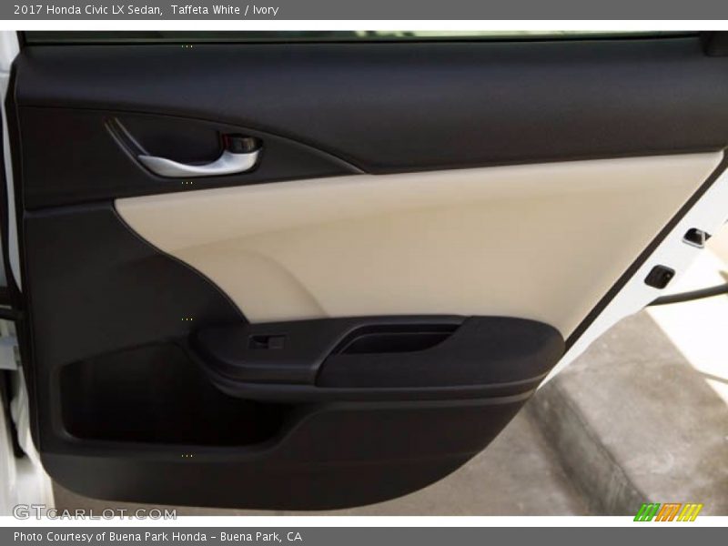 Taffeta White / Ivory 2017 Honda Civic LX Sedan