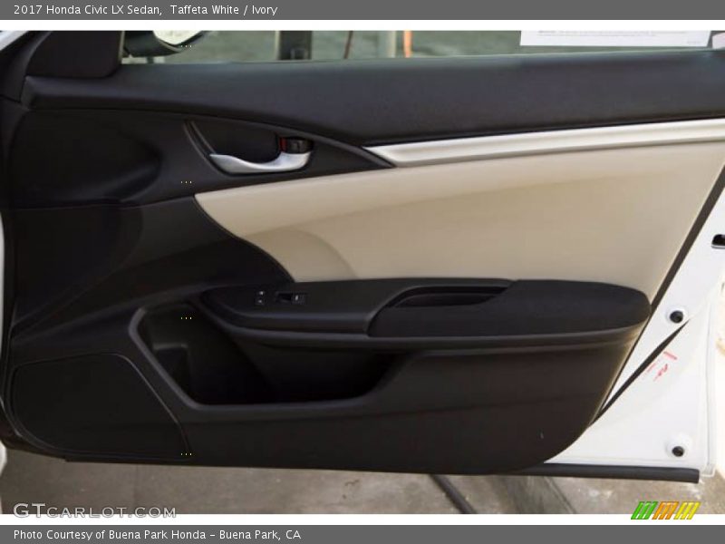 Taffeta White / Ivory 2017 Honda Civic LX Sedan
