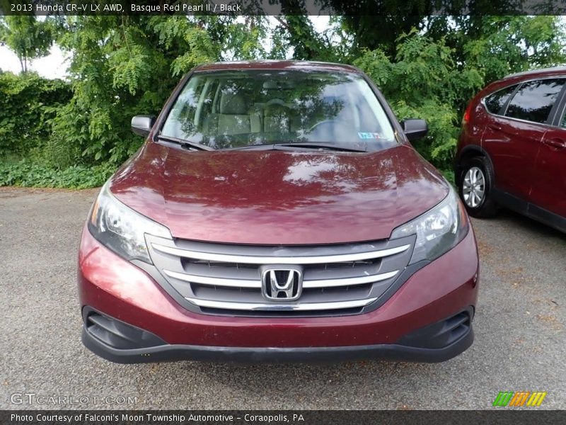 Basque Red Pearl II / Black 2013 Honda CR-V LX AWD