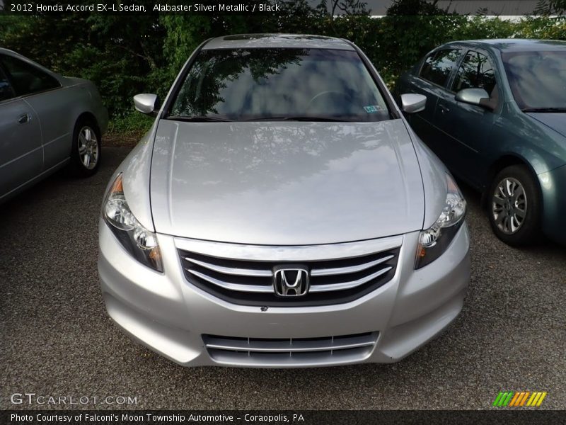Alabaster Silver Metallic / Black 2012 Honda Accord EX-L Sedan
