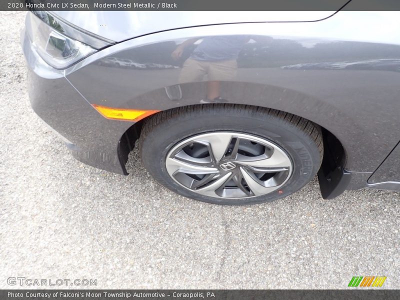 Modern Steel Metallic / Black 2020 Honda Civic LX Sedan