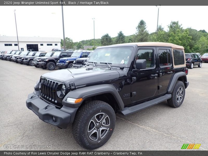 Black / Heritage Tan/Black 2020 Jeep Wrangler Unlimited Sport 4x4