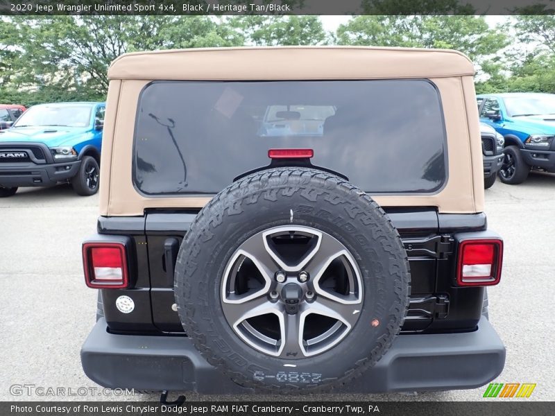 Black / Heritage Tan/Black 2020 Jeep Wrangler Unlimited Sport 4x4
