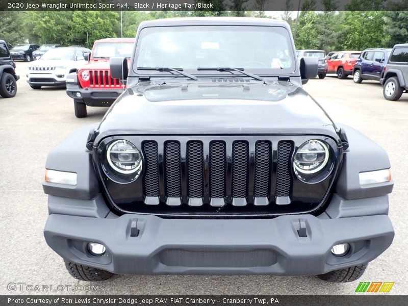 Black / Heritage Tan/Black 2020 Jeep Wrangler Unlimited Sport 4x4
