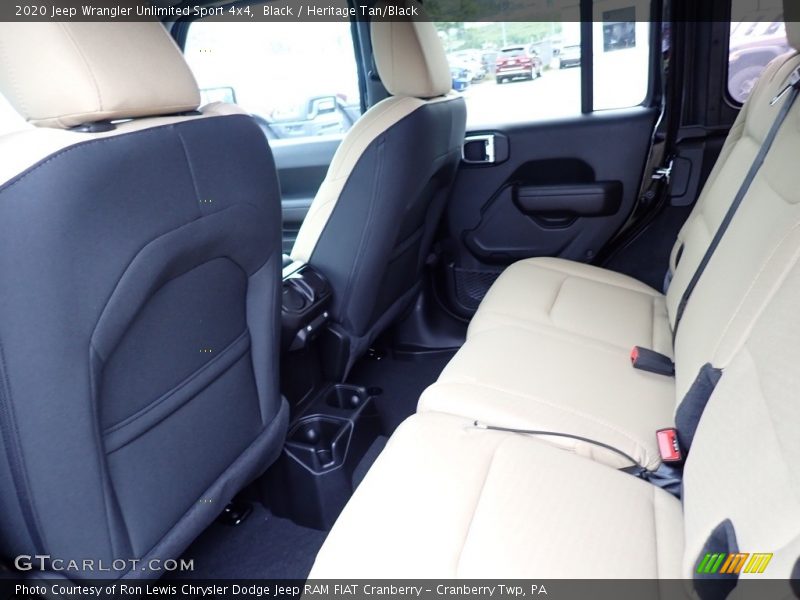 Black / Heritage Tan/Black 2020 Jeep Wrangler Unlimited Sport 4x4