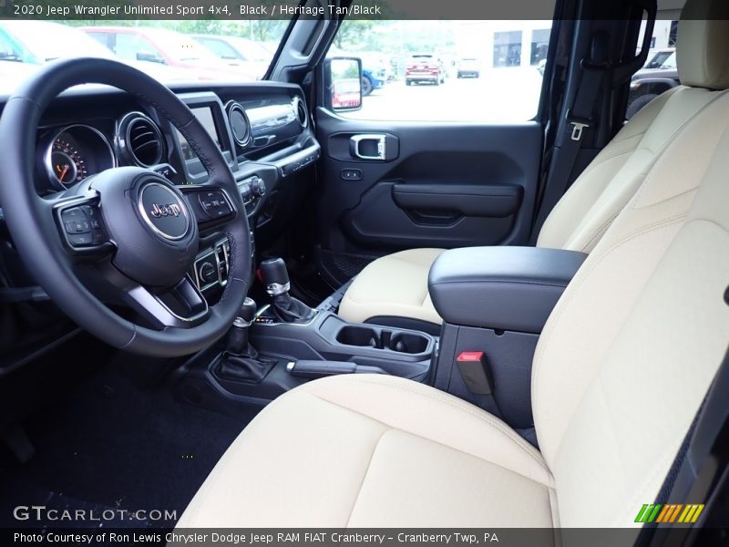 Black / Heritage Tan/Black 2020 Jeep Wrangler Unlimited Sport 4x4