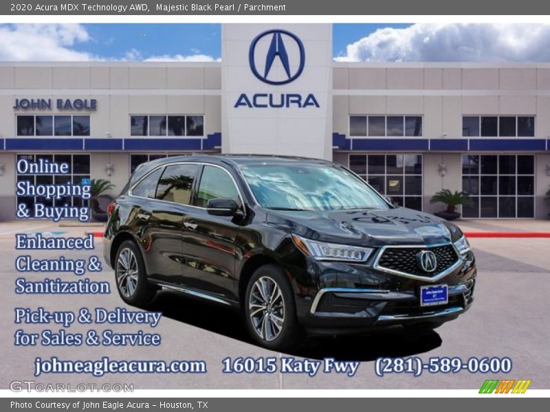 Majestic Black Pearl / Parchment 2020 Acura MDX Technology AWD