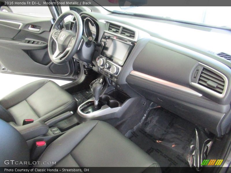 Modern Steel Metallic / Black 2016 Honda Fit EX-L