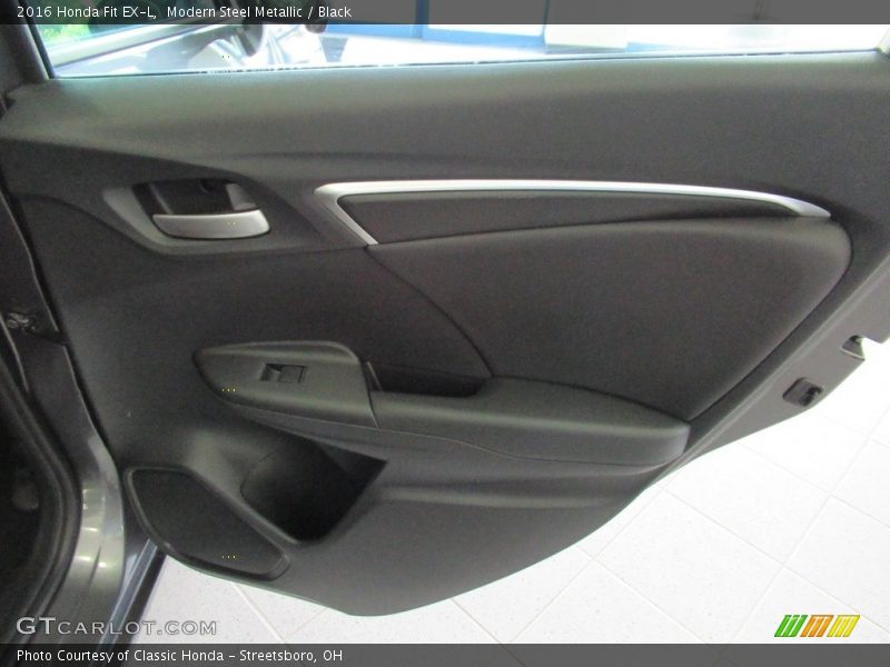 Modern Steel Metallic / Black 2016 Honda Fit EX-L