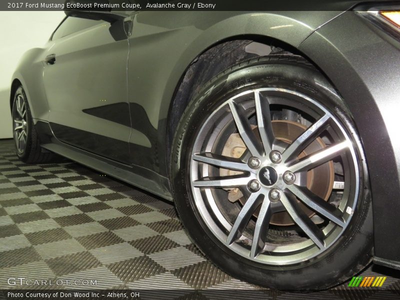 Avalanche Gray / Ebony 2017 Ford Mustang EcoBoost Premium Coupe