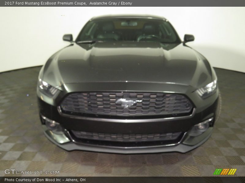Avalanche Gray / Ebony 2017 Ford Mustang EcoBoost Premium Coupe